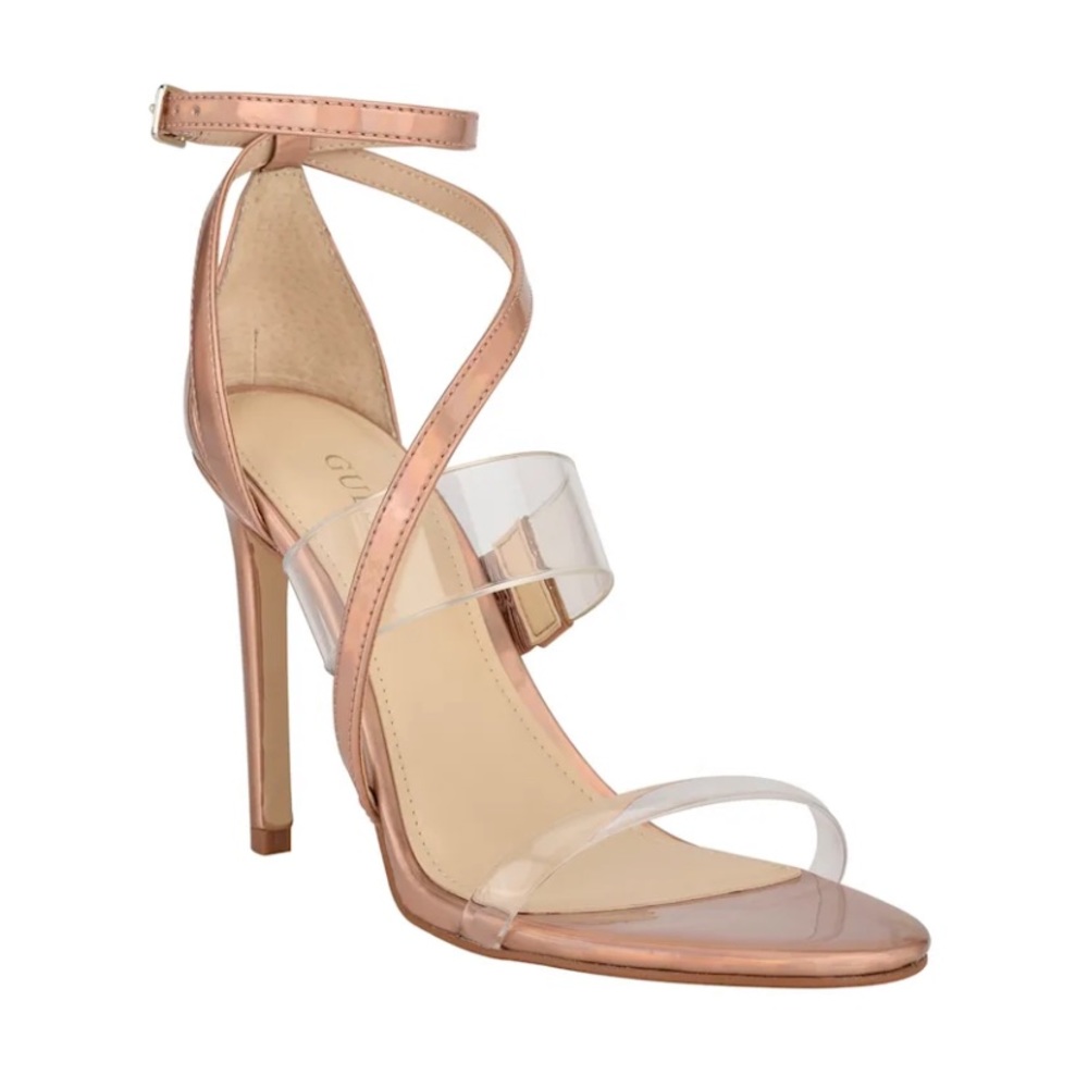 Guess Strappy Rose Gold Sandal